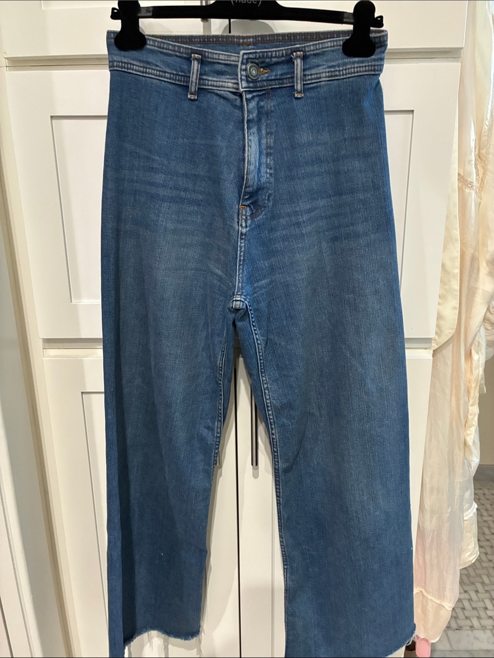 Classic womens stovepipe leg Jeans